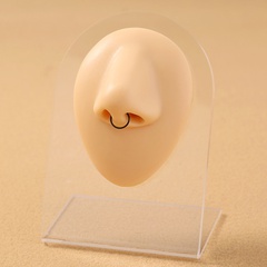 Vente chaude nouveau faux pince-nez en acier inoxydable anneau de nez ongle de nez septum nasal anneau de nez en forme de U