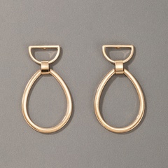 Mode einfache Ohrringe ovale Ohrringe unregelmäßige geometrische Ohrringe