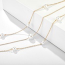 Nuevo collar de mltiples capas de aleacin moldeada simple Collar largo de perlas de modapicture10