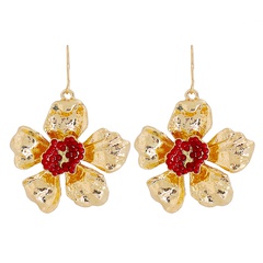 new retro flower personality exaggerated big earrings