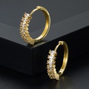 Fashion personality circle copper goldplated microinlaid zircon earringspicture10