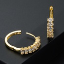 Fashion personality circle copper goldplated microinlaid zircon earringspicture11