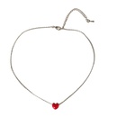 Koreanische einfache rote Herzhalskette modische modische Halskettepicture12
