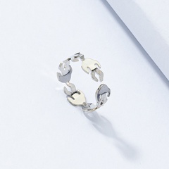 female niche design sense ring simple opening joint alloy ring wholesale