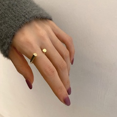 Korean U-shaped open ring female fashion index finger copper ring wholesale