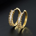 Fashion personality circle copper goldplated microinlaid zircon earringspicture13