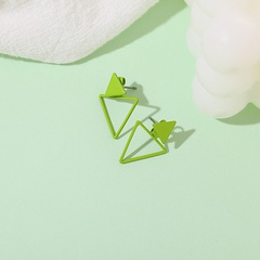 Koreanische geometrische hohle Dreieck kreative Ohrringe