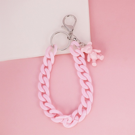 Creative acrylique ours Bracelet porte-clés pendentif sac mignon accessoires suspendus en gros NHAP463184's discount tags