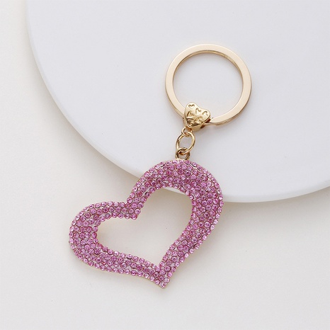 personnalité créative diamant creux porte-clés amour petit pendentif sac en métal pendentif cadeau de Saint Valentin NHAP463194's discount tags