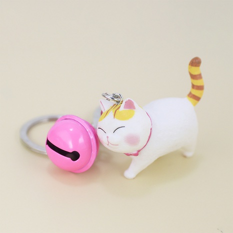 Mode nouvelle poupée de résine multicolore dessin animé kitty cloche porte-clés femme sac pendentif de voiture NHAP463198's discount tags