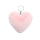 New fashion plush heartshaped fur ball pendant cute keychainpicture11