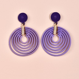 European and American popular new earrings exaggerated wind multicircle plastic earringspicture4