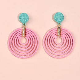 European and American popular new earrings exaggerated wind multicircle plastic earringspicture5