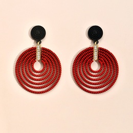 European and American popular new earrings exaggerated wind multicircle plastic earringspicture6