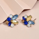 European and American Simple and Compact RhinestoneEncrusted Ear Studs Individual Colorful Crystals Earring Accessories Factory Direct Salespicture5