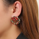 Christmas earrings European and American fashion rhinestone jewelry alloy diamond earringspicture3