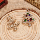 European and American Fashion Creative Style Christmas Tree Earrings Diamond Jewelry Alloy Jeweled Earrings Accessoriespicture5