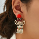 European and American fashion creative new diamondstudded pearl earrings wholesalepicture3