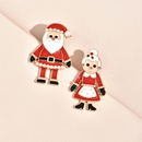 new creative Christmas gift Halloween diamondstudded pearl old man alloy earrings wholesalepicture5