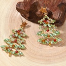 New Elegant Sweet Personality Cartoon Alloy AllMatch Diamond Christmas Tree Tassel Earrings Eardropspicture5