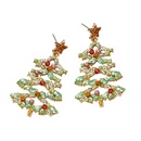 New Elegant Sweet Personality Cartoon Alloy AllMatch Diamond Christmas Tree Tassel Earrings Eardropspicture7
