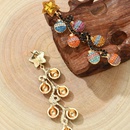 European and American new color diamond ball earrings retro star rhinestone earrings wholesalepicture5