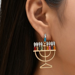 new diamonds unique design creative alloy earrings European and American style earrings