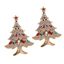 Christmas Earrings Christmas Tree European and American Fashion Rhinestone Colored Diamonds Christmas Tree Womens Accessoriespicture7