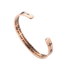 new trend jewelry wholesale simple letters stainless steel bracelet