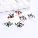 new creative insect personality alloy painting oil diamond bee earrings wholesalepicture12