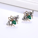new creative insect personality alloy painting oil diamond bee earrings wholesalepicture14