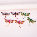 fashion colored diamond series alloy personality exaggerated insect big dragonfly earringspicture11