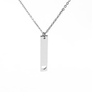 titanium steel smooth long strip hollow love pendant sweater chain mens necklacepicture11
