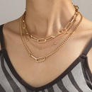 new fashion simple bead necklace personality stitching chain multilayer necklace sweater chain jewelrypicture5