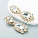 European and American color diamond series alloy full diamond geometric earrings female trend earringspicture12