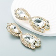 European and American color diamond series alloy full diamond geometric earrings female trend earringspicture17