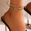 Bohemian Color Rice Bead Multilayer Anklet Ethnic Style Beaded Double Layer Ankletpicture9