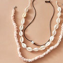 Ethnischer Schmuck Weie Muschel Dreischichtige Perlenkette Mehrschichtige Perlenkettepicture9