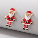 European and American crossborder personality Santa Claus dripping oil earrings irregular pearl earringspicture10