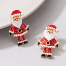 European and American crossborder personality Santa Claus dripping oil earrings irregular pearl earringspicture11
