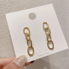 2020 New Fashionable Metal Chain Earrings Women's Korean-Style Elegant Long Fringe Earrings Cold Earrings