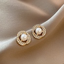 Version corenne de boucles d39oreilles simples en forme de perle de diamant gomtriquepicture13