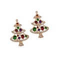 European and American Fashion Creative Style Christmas Tree Earrings Diamond Jewelry Alloy Jeweled Earrings Accessoriespicture8