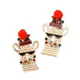 European and American fashion creative new diamondstudded pearl earrings wholesalepicture8