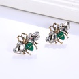 new creative insect personality alloy painting oil diamond bee earrings wholesalepicture18