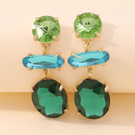 fashion alloy geometric diamond drop earrings wholesale's discount tags