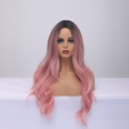 2021 perruque rose grosse vague perruques de couleur dgrade coiffures de perruquepicture13