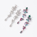 Multilayer Flower Color Diamond Earrings Wholesalepicture10