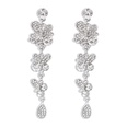 Multilayer Flower Color Diamond Earrings Wholesalepicture15
