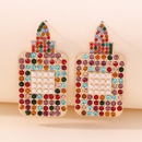 fashion personality exaggerated alloy diamond earrings wholesalepicture6